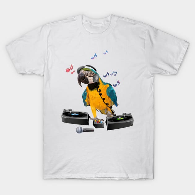 Blue-and-yellow Macaw T-Shirt by obscurite